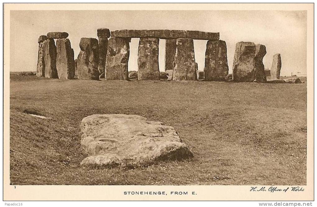 GB - Wil - Stonehenge, From E. [east] - H. M. Office Of Works N° 1 (not Circulated / Non Circulée) - Stonehenge