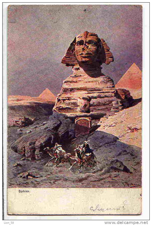 Art PERLBERG Friedrich - CAME SPHINX PYRAMID Cheops 1920s Pc Ser.3520  /3344 - Perlberg, F.