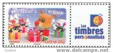 France Personnalisé N° 3990 A ** Voeux émission De 2007 / Paquets Cadeaux - Logo Timbre Personnalisé - Neufs