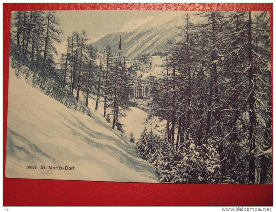 Suisse - ST.MORITZ-DORF. - Sankt Moritz