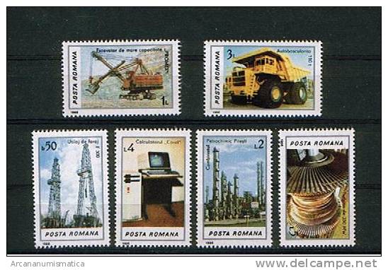 ROMANIA/RUMANIA  1.986  Y&t 3712/17 Serie Completa  INDUSTRIA RUMANA  SDL-65 - Collections