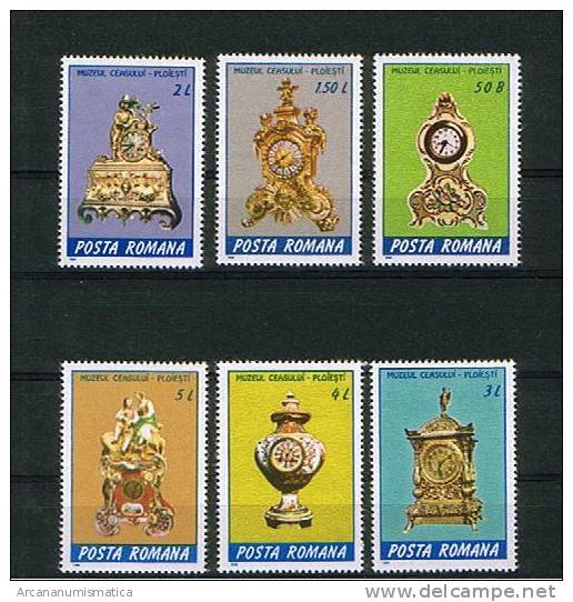 ROMANIA/RUMANIA  1.988  Y&t 3798/03   Serie Completa RELOJES   SDL-68 - Verzamelingen