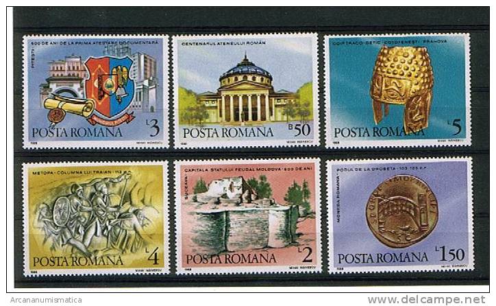 ROMANIA/RUMANIA  1.988  Y&t 3821/26   Serie Completa ANIVERSARIO HISTORIA RUMANA   SDL-69 - Collections