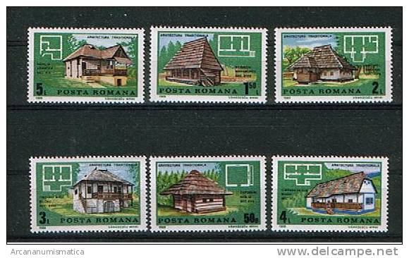 ROMANIA/RUMANIA  1.989  Y&t 3827/32 Serie Completa CABAÑAS   SDL-70 - Collections