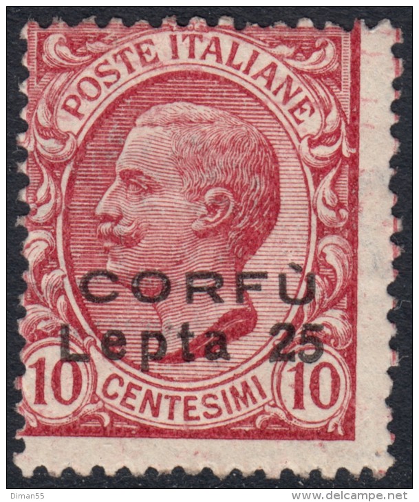 ITALIA - Corfù N.9 - Cv 275 Euro - GOMMA INTEGRA - MNH** - Corfù