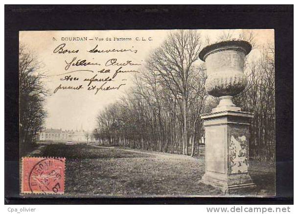 91 DOURDAN Chateau, Vue Du Parterre, Ed CLC 5, 1907 - Dourdan