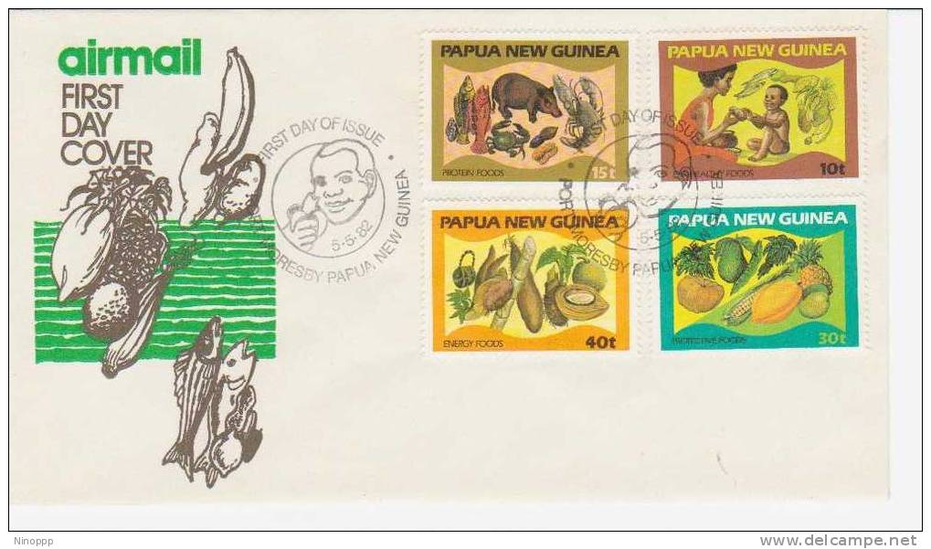 Papua New Guinea  1982  Food And Nutrition FDC - Papua New Guinea