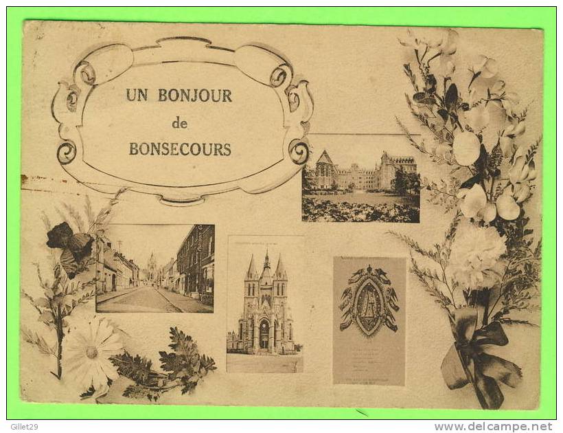 BONSECOURS, BELGIQUE - UN BONJOUR DE BONSECOURS - CIRCULÉ EN 1929 - - Péruwelz
