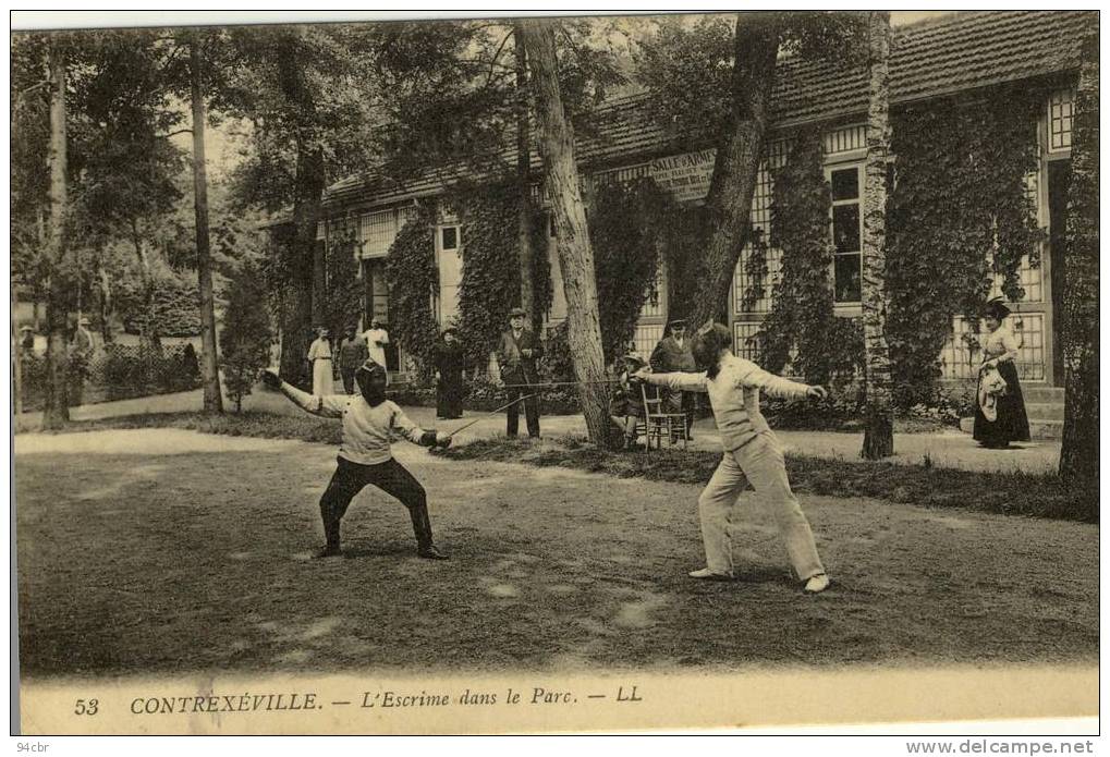 CPA (ESCRIME )  CONTREXEVILLE  L Escrime Dans Le Parc - Scherma