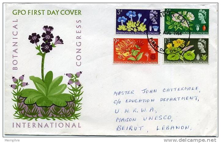 1964 International Botanical Congress  Flowers   SG 655-8  Blumen  Fleurs - 1952-1971 Pre-Decimal Issues