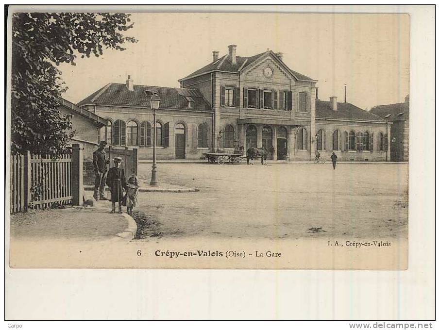 CRÉPY-EN-VALOIS. - La Gare. - Crepy En Valois