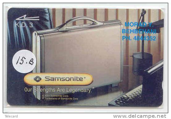 Koweit Kuwait GPT (15 B) Magnetic/Samsonite Luggage TELEFONKARTE TELECARTE PHONECARD - Kuwait