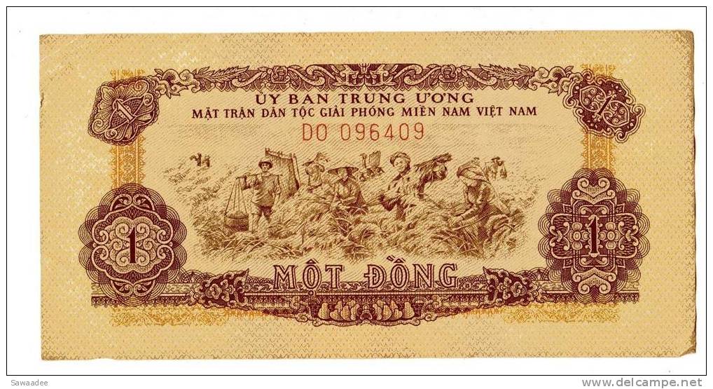 BILLET VIETNAM - REGIONAL - P.R4 - 1963 - 1 DONG - PAYSANS - RIZIERE - Vietnam