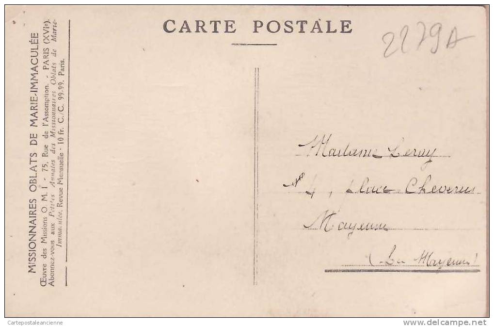 MISSIONS ESQUIMAUDES OK ATSIAK PERE De La PETITE THERESE / Série VIII MISSIONNAIRES OBLATS OMI US POSTCARD /2279A - Sonstige & Ohne Zuordnung