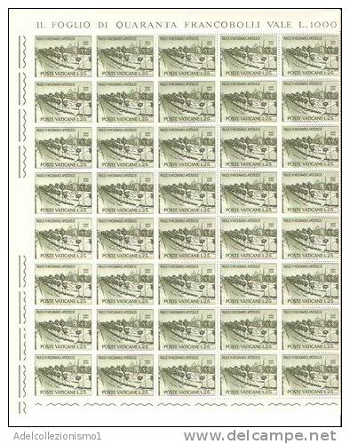 12)SERIE VIAGGIO DI PAOLO VI DEL 1964 IN FOGLI INTERI NUOVI DEL VATICANO - Used Stamps
