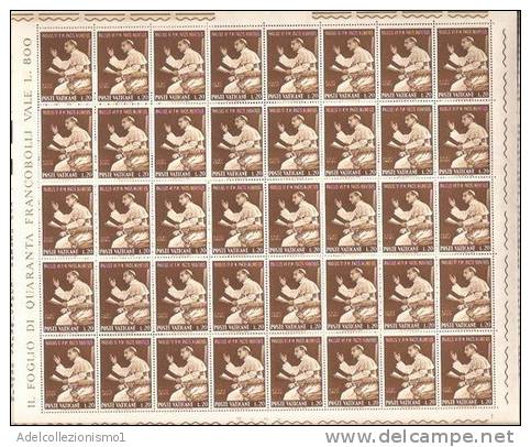 18)SERIE VISITA PAOLO VI IN FOGLI INTERI NUOVI DEL VATICANO - Used Stamps