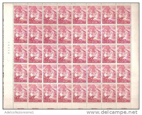 21)SERIE NATALE IN FOGLI INTERI NUOVI DEL VATICANO - Used Stamps