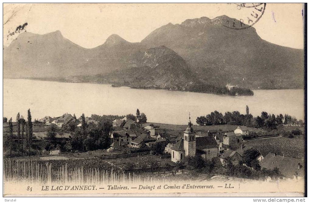 TALLOIRES - Le Lac D´Annecy. Vue Sur Duingt Et Combe D´Entrevernes - Talloires