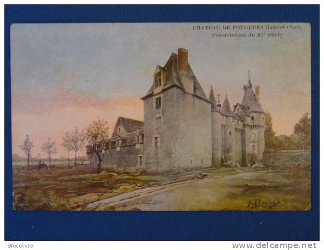 -Paul Rochas-Chateau De Fougéres(Loir Et Cher)-Pub Chicorées Au Dos- - Other & Unclassified