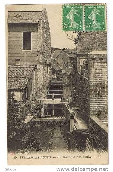 76 -- Veules Les Roses --- Moulin Sur La  Veules --- LL  1921 - Veules Les Roses