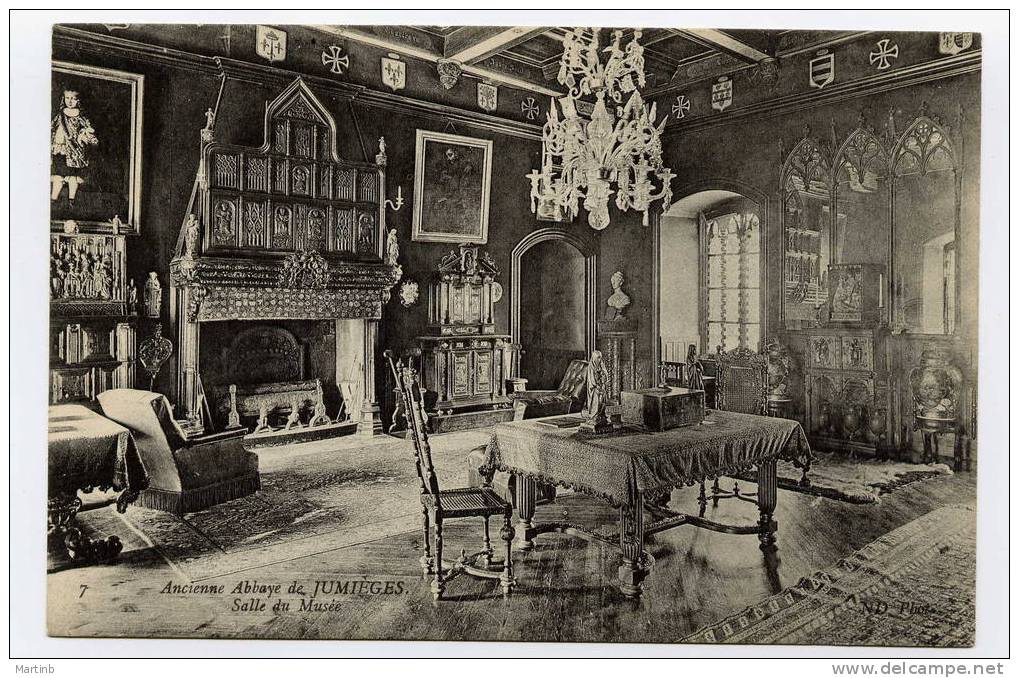 1908 Ancienne Abbaye De JUMIEGES  Salle Du Musée - Jumieges