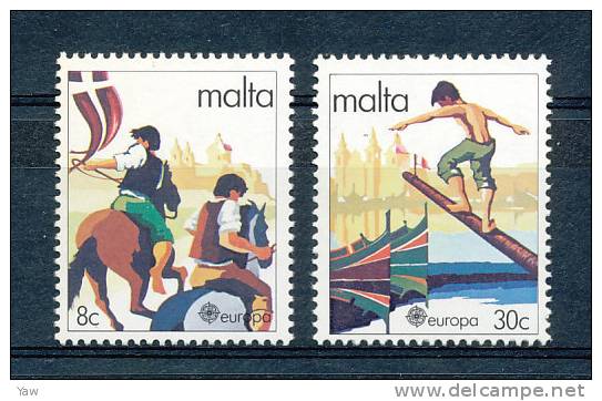 MALTA 1981  EUROPA. FOLKLORE. SERIE COMPLETA  MNH** - 1981