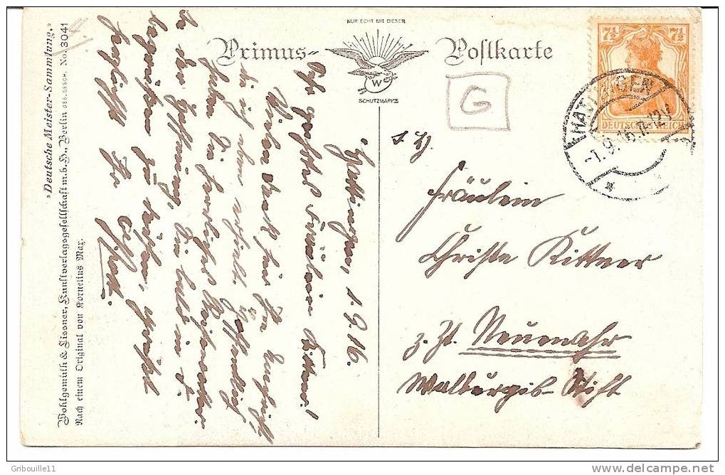 KORNELIUS MAX   -   ** SCHLÜSSELBLUMEN **   -    Verlag : WOHLGEMÜTH U. LISSNER Von Berlin  N° 3041 - Corneille, Max