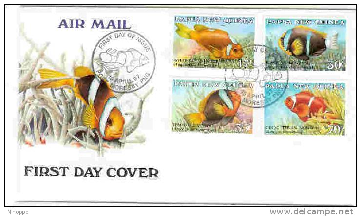 Papua New Guinea  1987  Fish  FDC - Papua New Guinea