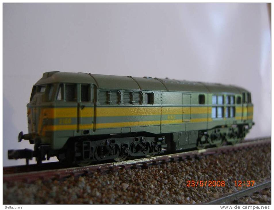 Echelle N. RENFE DIESEL Class 2160 - Locomotieven