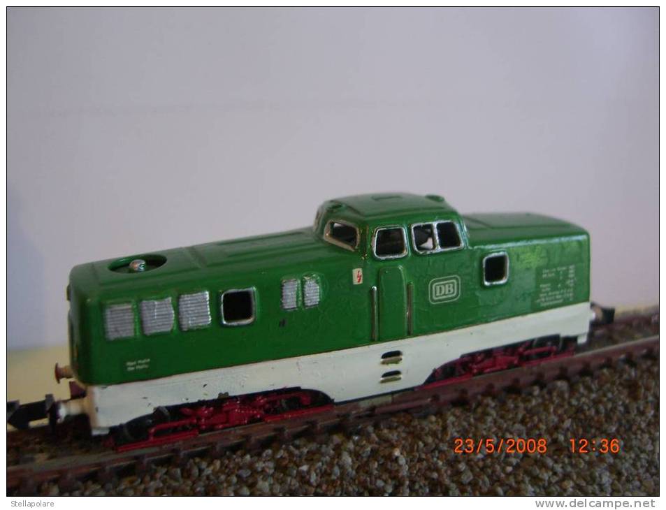 N SPUR.  DB V80 DIESEL ARTIGIANALE - Locomotoras