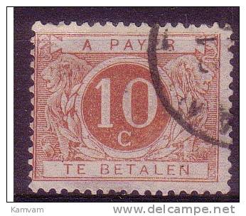België Belgique TX4 10c Brun Cote 2.00€ - Sellos