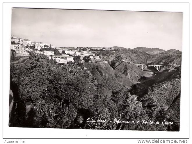 CATANZARO - Panorama E Ponte Di Siano - FG BN 1954 - Catanzaro