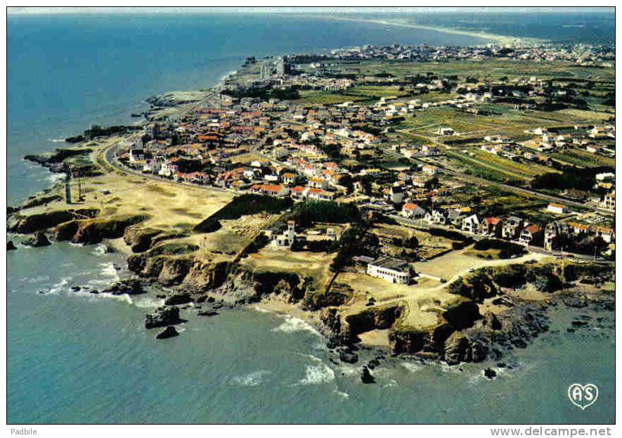 Carte Postale 85. Saint-Hilaire-de-Riez Sion-sur-l'Océan  Pil-Hours  Et Le Nouveau Phare Vue D'avion Trés Beau Plan - Saint Hilaire De Riez