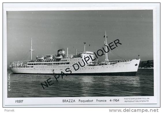 6330 Paquebot "BRAZZA" (1964) - Compagnie Maritime Des Chargeurs Réunis - Paquebote