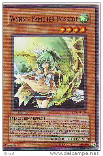 CARTE YU GI OH WYNN - FAMILIER POSSEDE EEN-FR029 EDITION 1 BON ETAT - Yu-Gi-Oh