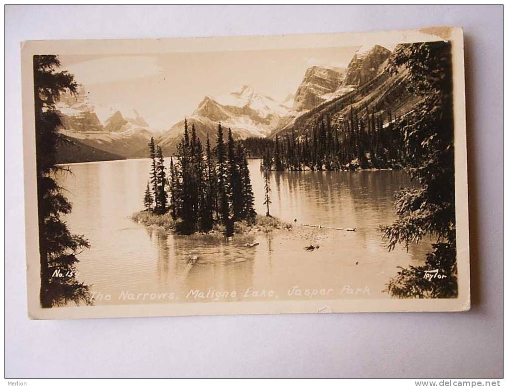 Jasper Park The Narrows - Malinge Lake  B.C. Canada     1940´s  VF    D23098 - Other & Unclassified