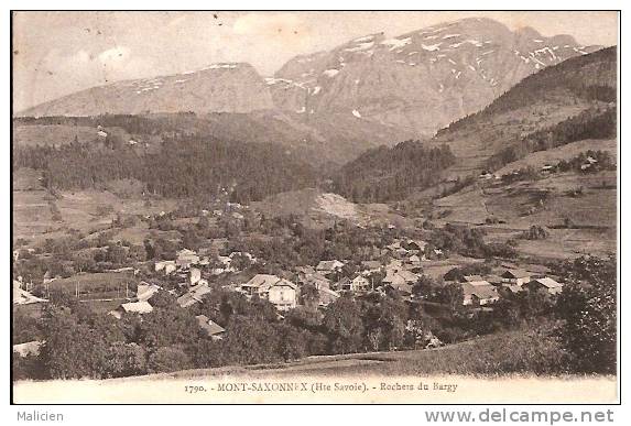 HAUTE SAVOIE-ref No 74564-mont Saxonnex - Rochers Du Bargy   - Bon Etat - Autres & Non Classés