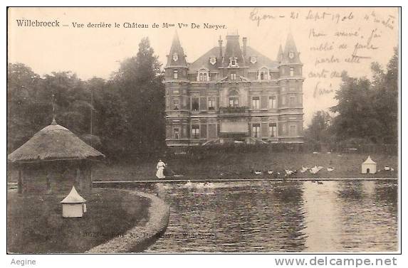 BELGIQUE-ref No 195- Willebroeck - Vue Derriere Le Chateau De Mme Vve De Naeyer  - Bon Etat - Willebrök