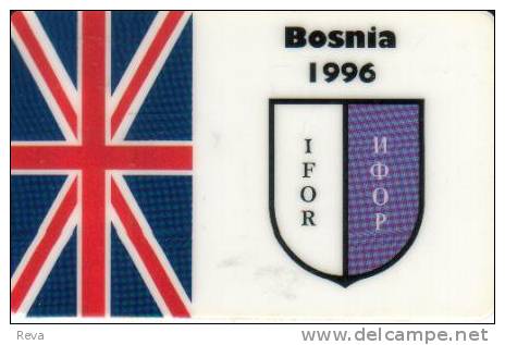 BOSNIA 50 DM  BRITISH FORCES PEACEKEEPING ARMY  FLAG  1996 MINT  READ DESCRIPTION !! - Bosnien