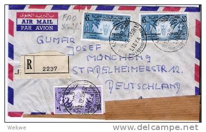 Iko013/ FAO-Konf. Libyen 1959, Einschreiben (Brief, Cover. Lettre) - Libia