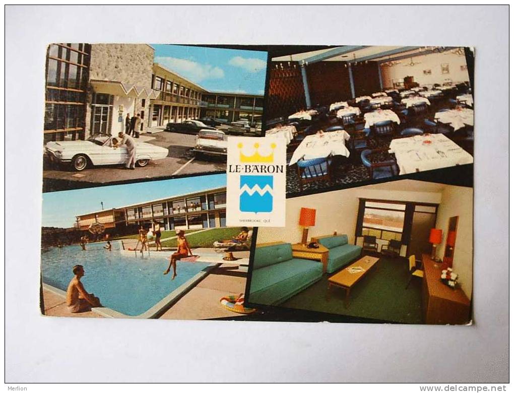 Le Baron Motor Hotel Sherbrooke Quebec     Canada     1960's  VF    D23128 - Sherbrooke