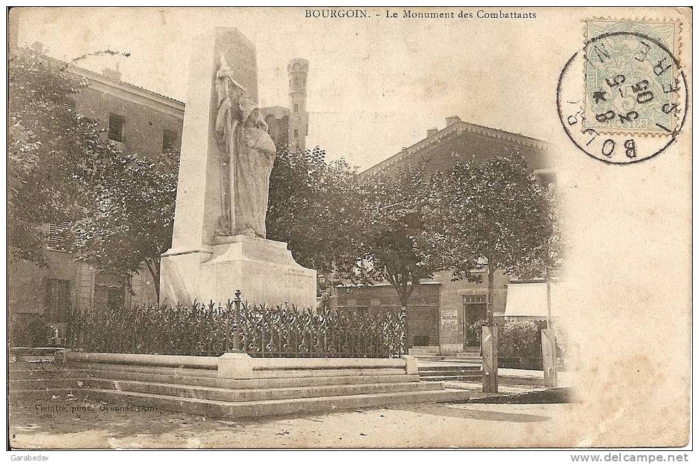 CPA De BOURGOIN - Le Monument Des Combattants. - Bourgoin