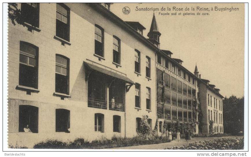 Buysinghen Sanatorium De La Rose De La Reine Facade Sud Et Galeries De Cure - Halle