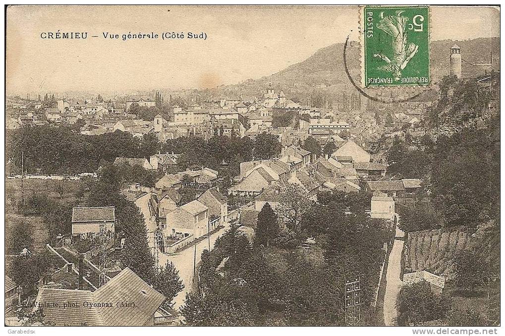 CPA De CREMIEU - Vue Générale (Côté Sud). - Crémieu