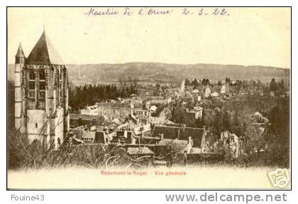 27/CPA - Beaumont Le Roger - Vue Générale - Beaumont-le-Roger