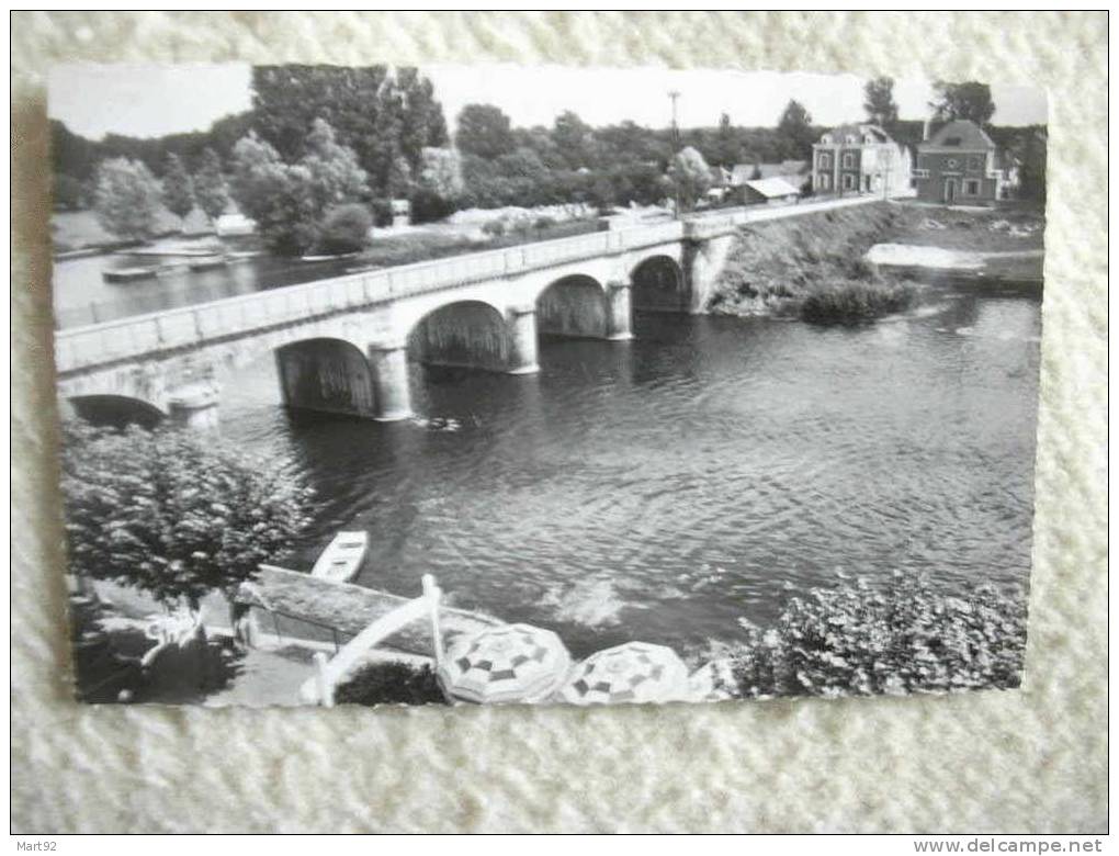 49 CHATEAUNEUF SUR SARTHE  PONT VU DE L HOTEL DE LA SARTHE - Chateauneuf Sur Sarthe