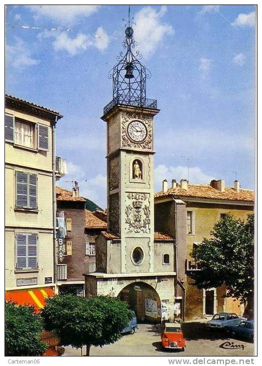 04 - Sisteron - La Tour De L'Horloge (voiture, Automobile, Citroën 2 CV) - Sisteron
