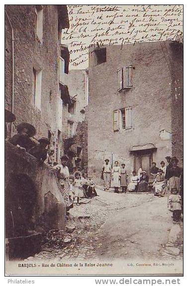 BARJOLS  RUE DU CHATEAU 1907 - Barjols