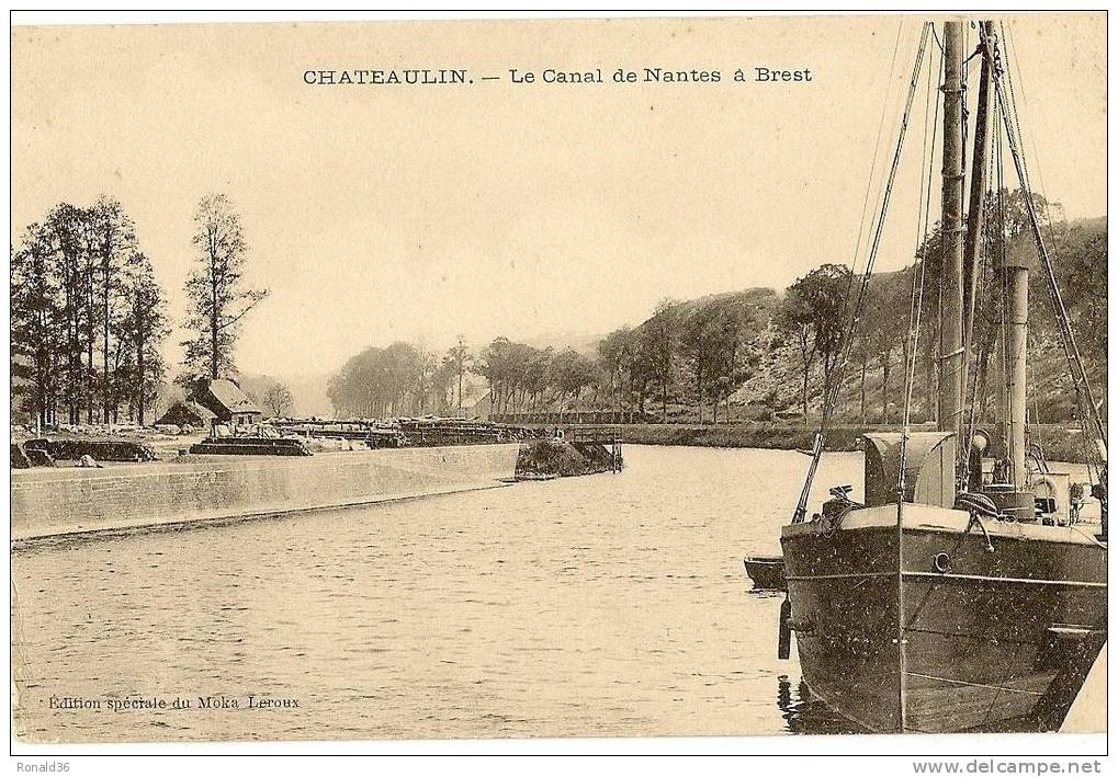 CP 29  CHATEAULIN Le Canal De Nantes à Brest - Châteaulin