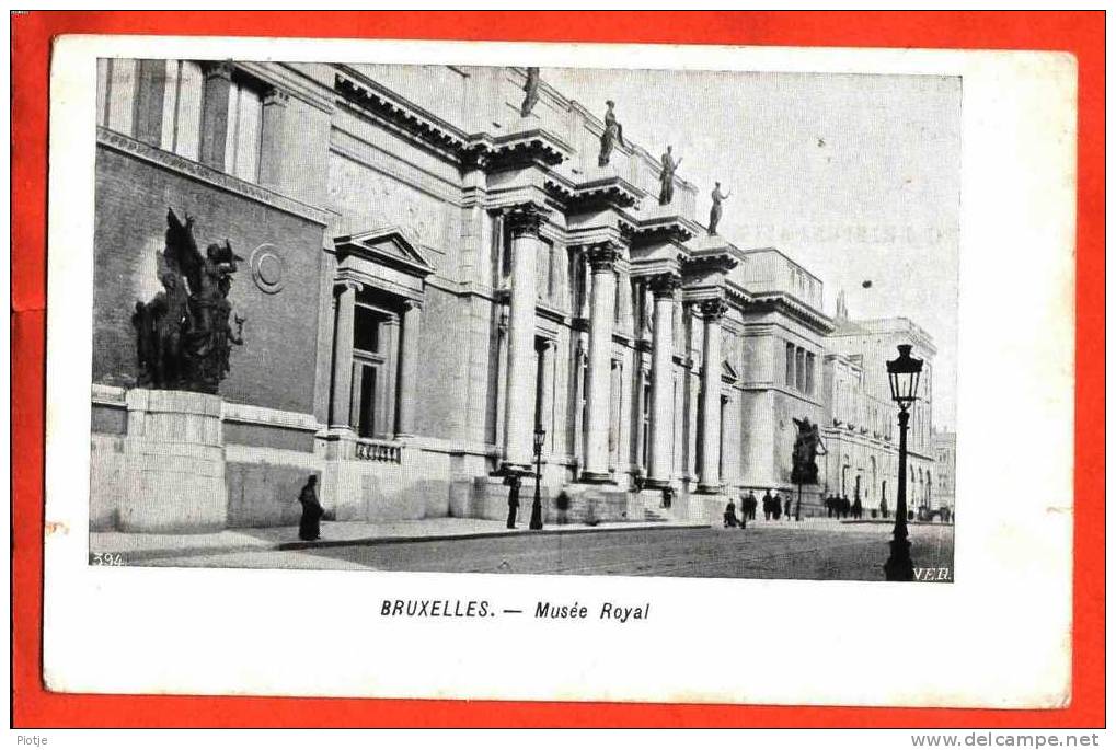 * Brussel - Bruxelles - Brussels * (VED, Nr 394) Musée Royal, Koninklijk Museum, Lantaarn, Taverne Alfred Rue Midi - Musées